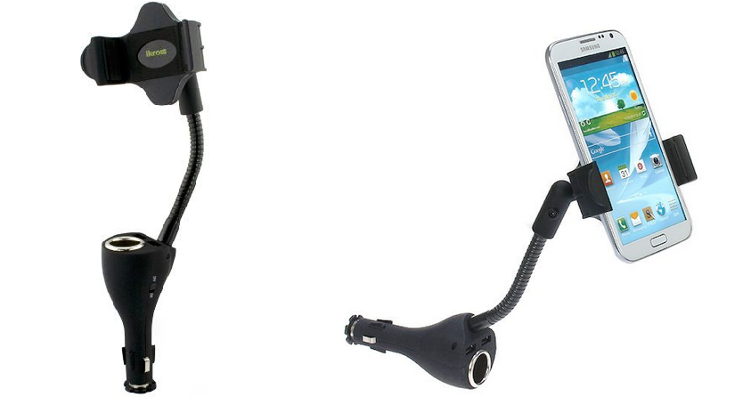 iKross universal car mount charger combined